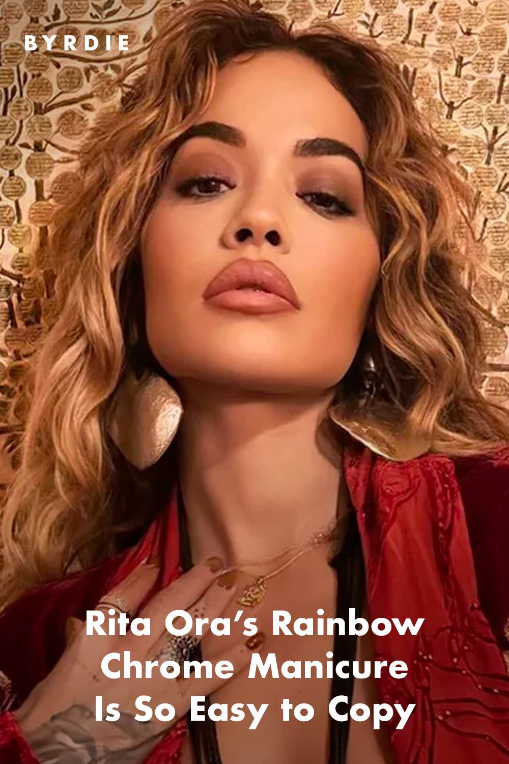 Rita Ora’s Rainbow Chrome Manicure Is So Easy to Copy