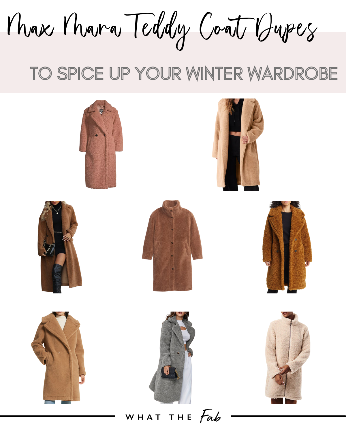 Max Mara Teddy Coat Dupes