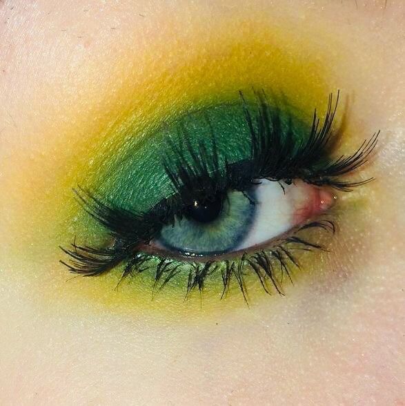 green snake inspired eyes