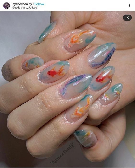 40 Tropical Beach Nail Designs For Summer