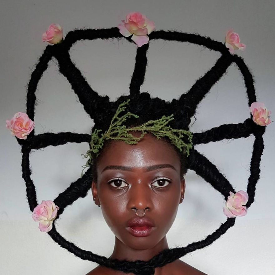 This Ivorian Artist Can Sculpt Her Hair Into Anything