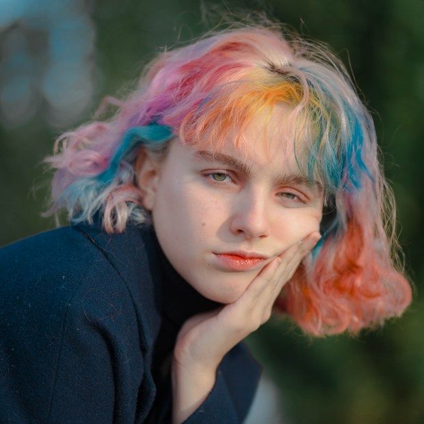 Mora, the multicolored girl by Zoë Lena Rebecchi