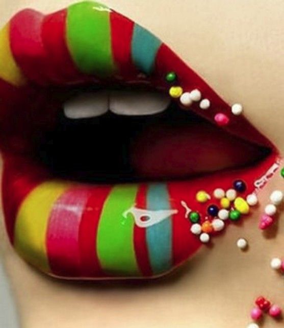 LIPS THAT COULD HAVE BEEN CREATED BY PETER MAX IN 1969